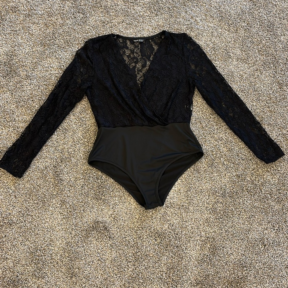 Long Sleeve Lace Bodysuit